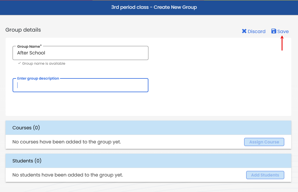 EPS Connect Create Groups
