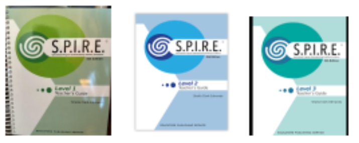 SPIRE Intervention Teacher & Student Materials Descriptions